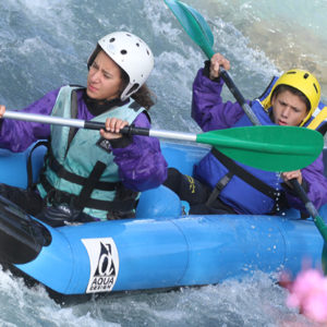 colos sportive rafting canoe dans les alpes